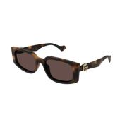 Bruin Havana Zonnebril Gg1534S 002 Gucci , Brown , Dames