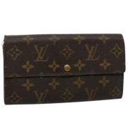 Pre-owned Canvas wallets Louis Vuitton Vintage , Brown , Dames