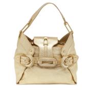 Pre-owned Leather shoulder-bags Jimmy Choo Pre-owned , Yellow , Dames
