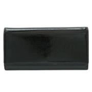 Pre-owned Leather wallets Cartier Vintage , Black , Dames