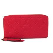 Pre-owned Leather wallets Louis Vuitton Vintage , Red , Dames