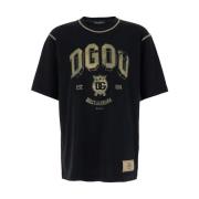 Zwarte T-shirts en Polos Jersy Regular Dolce & Gabbana , Black , Heren