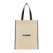 Canvas Shopping Bag Jil Sander , Beige , Dames
