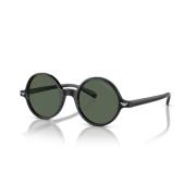 Zwarte Frame Groene Donkere Lenzen Zonnebril Emporio Armani , Black , ...