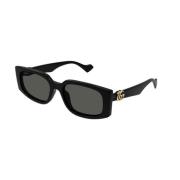 Zwart Grijs Zonnebril Gg1534S 001 Gucci , Black , Dames