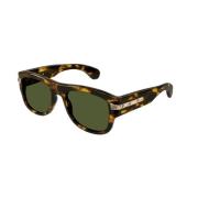 Klassieke Havana Groene Zonnebril Gucci , Brown , Dames