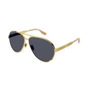 Goud Grijs Zonnebril Gg1513S 001 Gucci , Yellow , Heren