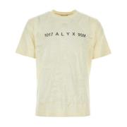 Crème Katoenen T-shirt 1017 Alyx 9SM , Yellow , Heren