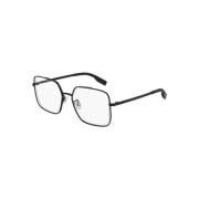 Moderne Ronde Zonnebril Zwarte Frame Alexander McQueen , Black , Unise...