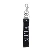 Zwarte Vltn Logo Sleutelhanger Valentino Garavani , Black , Heren