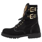 Pre-owned Suede boots Balmain Pre-owned , Black , Dames