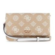 Loralee Mini Crossbody Tas Beige Wit Guess , Multicolor , Dames