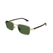 Goud Groene Zonnebril Mb0339S 002 Montblanc , Yellow , Unisex