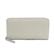 Pre-owned Leather wallets Maison Margiela Pre-owned , White , Dames