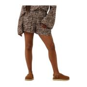 Zebra Slit Shorts voor Wilde Look Colourful Rebel , Multicolor , Dames