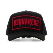 Zwarte Baseballpet Dsquared2 , Black , Heren