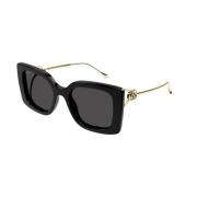 Zwart Grijs Zonnebril Gg1567Sa Model Gucci , Black , Dames