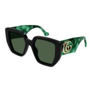 Vierkante zonnebril - Urban Trendsetter Gucci , Green , Unisex