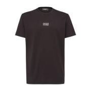 Geëmbosseerd Logo T-shirt Dsquared2 , Black , Heren