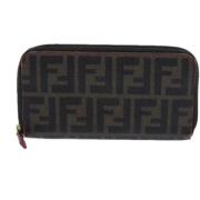 Pre-owned Canvas wallets Fendi Vintage , Brown , Dames