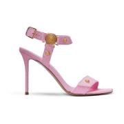 Gehakte Eva sandalen in kalfsleer Balmain , Pink , Dames