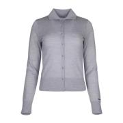 Merino Wol Knoopvest Calvin Klein , Gray , Dames