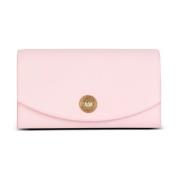 Emblème korrelig kalfsleer clutch Balmain , Pink , Dames