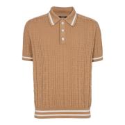 PB Labyrinth wol poloshirt Balmain , Beige , Heren