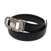 Pre-owned Leather belts Salvatore Ferragamo Pre-owned , Black , Dames