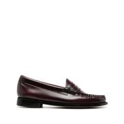 Burgundy Penny Loafer Platte Schoenen G.h. Bass & Co. , Red , Dames