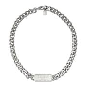 Handtekening Tubulaire bh-ketting Balmain , Gray , Heren