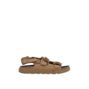 Platte sandalen in lichtbruin nubuck Birkenstock , Brown , Heren