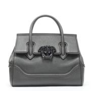 Pre-owned Leather handbags Versace Pre-owned , Gray , Dames