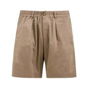 Beige Bermuda Shorts Paolo Pecora , Beige , Heren