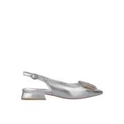 Vierkante Trim Platte Schoen Alma EN Pena , Gray , Dames