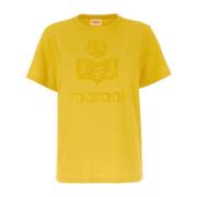 Casual Katoenen T-Shirt Isabel Marant Étoile , Yellow , Dames