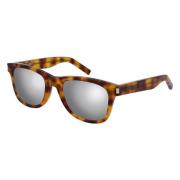 Sl51-017 Zonnebril met Zilveren Spiegelglas Saint Laurent , Multicolor...