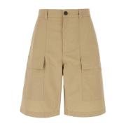 Bermuda Shorts voor Stijlvolle Zomerlooks Studio Nicholson , Beige , H...