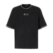 Casual Katoenen T-Shirt Dolce & Gabbana , Black , Heren