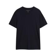 Zijdezachte Navy Blauw T-Shirt Majestic Filatures , Blue , Dames