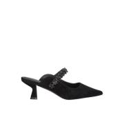 Puntige Neus Hak Schoen Alma EN Pena , Black , Dames