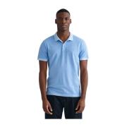 Stijlvolle en comfortabele polo shirts voor heren Gant , Blue , Heren