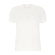 Slim fit T-shirt van katoen met 4G-detail Givenchy , White , Dames