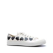 Hart Sneakers Wit Katoen Laag Veters Comme des Garçons Play , White , ...