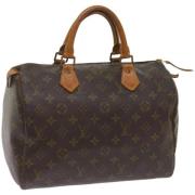 Pre-owned Canvas handbags Louis Vuitton Vintage , Brown , Dames