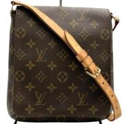 Pre-owned Canvas louis-vuitton-bags Louis Vuitton Vintage , Brown , Da...