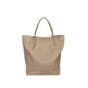 Leren Shopper Tas met Binnenzakken Fabiana Filippi , Gray , Dames