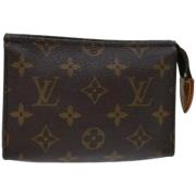 Pre-owned Canvas pouches Louis Vuitton Vintage , Brown , Dames