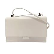 Pre-owned Leather shoulder-bags Yves Saint Laurent Vintage , White , D...