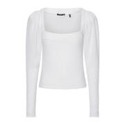 Vierkante Hals Witte Top Rotate Birger Christensen , White , Dames